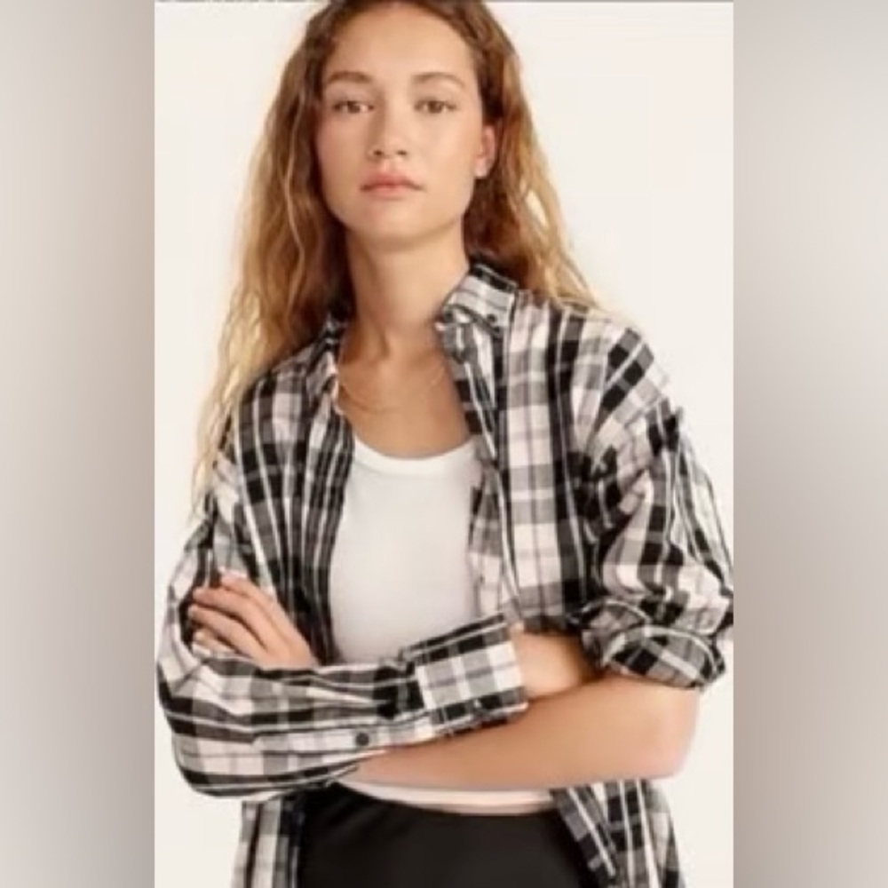 LAUREN Ralph Lauren Black and White Plaid Shirt